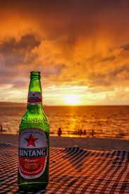  Sunset With Bintang Beer Beer Photography Beer Photoshoot Beer
