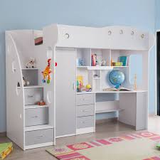 La mezzanine loft est en outre, on a des étagères de rangement ouvertes, des tiroirs et même une armoire encastrée en. Lit Combine Avec Bureau Et Rangement Couchage 90x190 Cm Lit Mezzanine Enfant Lit Enfant Design Chambre Enfant