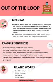 Out Of The Loop What Does This Interesting Idiom Mean In Context English Study Online In 2020 Idioms Esl Reading Comprehension English Idioms