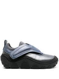 Kiko Kostadinov Tonkin laminated-leather Chunky Sneakers | Blue | FARFETCH