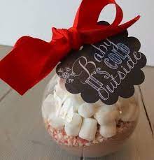 10 Diy Gifts For Your Coworkers Her Campus Christmas Party Favors Christmas Wedding Favors Baby Shower Winter