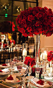 Red Winter Wedding Red Roses Centerpieces Red Wedding Theme Christmas Wedding Tablescapes