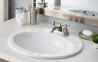 Bootz Industries Laurel Round Drop-In Bathroom Sink in