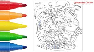 Including the super popular gigantic christmas tree coloring page for all family. Seasons Of The Year Coloring Pages For Kids Awesome Colors Youtube