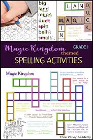 Magic Kingdom Grade 1 Spelling Activities Spelling Activities Spelling Fun Phonics For Kids