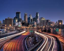 Downtown Minneapolis Skyline At Sunrise By Jeremiah Peterson Via Flickr Minneapolis Skyline Places To Travel Places To Go