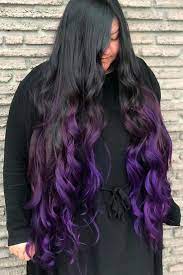 Pull it all into a bun and make sure to instagram. 35 Unique Purple And Black Hair Combinations Lovehairstyles Com