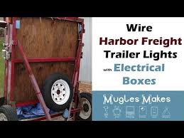 Wire Harbor Freight Trailer Lights With Electrical Boxes Youtube Trailer Electricity Electrical Conduit