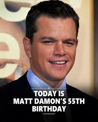Matt Damon turns 55 today ❤️🎉