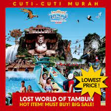 Experience all the fun and adventure as night descends over the lost world hot springs pool, water park, petting zoo by night, ipoh street, luminous forest, tin valley, and crystal spa. Lost World Of Tambun Package Promotion Lazada Malaysia