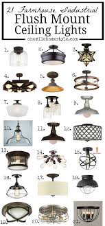 21 Farmhouse Industrial Flush Mount Ceiling Lights