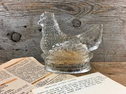 Antique J H Millstein Jeanette Glass Nesting Chicken Candy Etsy French Country Decorating Candy Holder Antiques