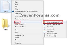 What are.zip files used for? Zip A File Or Folder How To Windows 10 Forums