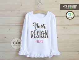 Download Mockup Photo Of Blank White Kids Ruffle Long Sleeve Shirt Etsy Long Sleeve Shirts Long Sleeve Kids Toddler Shirt