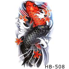 Tato unik di lengan tangan. Jual Promo Premium Hb 508 Fish Oriental Tattoo Tato Yakuza Koi Jc 1192 Di Lapak Adung Camera Bukalapak