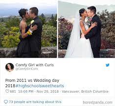 Teenagers took to twitter to show what their prom dresses looked like online versus how they appeared in real life. 30 Times People Married Their Prom Dates And Shared The Before And After Pics Bored Panda