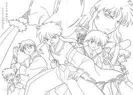 Inuyasha Coloring Book Pattern Ideas Cool Coloring Pages Coloring Pages Adult Coloring Pages