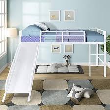 It sits on a small platform that is built with lumber and plywood as the base. Pin By Furniture Sale On Patio Furniture Sets Low Loft Beds Loft Bed Frame Twin Loft Bed