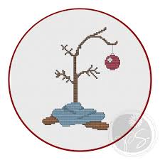 Christmas cross stitch pattern set. Charlie Brown Christmas Tree Printable Pdf Pattern By Pixystitches 3 50 Cross Stitch Tree Cross Stitch Christmas Ornaments Cross Stitch Patterns Christmas