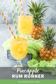 Pineapple Rum Runner Cocktail Recipe In 2020 Pineapple Rum Pineapple Juice Pineapple