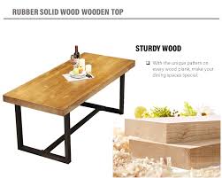 Descriptions , our bern dining table features contrasting oak table top and solid black metal legs, in. Leia Solid Rubber Wood Steel Leg Dining Table Sets Dining Table Chair Kitchen Dining Malaysia Selangor Kuala Lumpur Kl Supplier Suppliers Supply Supplies Like Bug Sdn Bhd