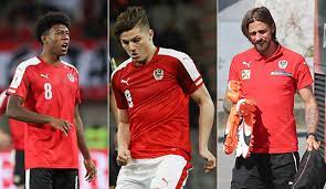 Attention, même si l'autriche ne dispute pas toutes les grandes compétitions, elle possède de sacrés joueurs, et n'aura aucun complexe. Ofb Team David Alaba Martin Harnik Und Marcel Sabitzer Sagen Fur Wm Quali Spiele Ab