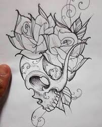 Skull Tattoos Outline Skull Tattoos Outline Schadel Tattoos Gliederung Crane Tatouages Contour Esquema Skull Art Skulls Drawing Tattoo Art Drawings