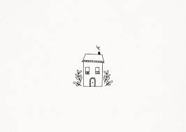 House Home Summer House Cosy Branch Twig Leaves Design Logos Premade Logo Illustration Digital Portefo Minimalist Drawing Leaf Design Logo Cute Disney Drawings