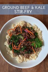 Ground Beef And Kale Stir Fry Mom To Mom Nutrition Recipe Cheap Healthy Dinners Kale Stir Fry Healthy Beef Recipes