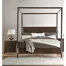 modern carbon gray canopy bed cibinlikli yataklar yatak odalari yatak