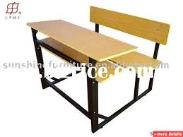 Double School Classroom Desk And Chairs Wooden And Metal Frame China School Sets For Sale From Shouguang Sunshine Science Education Equipments Co Lt Sillas