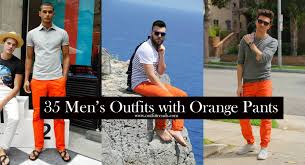 Men S Orange Pants Outfits 35 Best Ways To Wear Orange Pants Orange Pants Outfit Orange Pants Blue Shoes Men