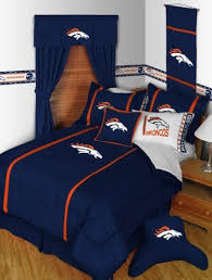 Nfl Denver Broncos Twin Comforter Sham 2 Piece Bedding By Nfl 64 99 The Set Includes 1 Twin Comforter 1 P Broncos Sports Bedding Bed Comforter Sets