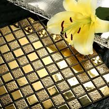 See more ideas about porcelain mosaic tile, porcelain mosaic, mosaic. Wholesale Porcelain Bathroom Wall Interior Decorative Gold Plated Tile Mosaic Kitchen Backsplash Ideas Mirror