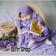 Newborn Gamis Pompom Baju Bayi Busana Muslim Bayi Perempuan Gamis Jersey Polos Pom Pom Aqikah Baby Shopee Indonesia