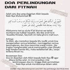 Doa Perlindungan Dari Fitnah Hafalkan Doa Ini Doa Islamic Teachings Allah Islam