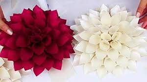 How To Make Paper Dahlias Paper Dahlia Paper Flowers How To Make Paper