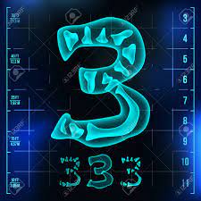 To give shape to spaces. 3 Number Vector Three Roentgen X Ray Font Light Sign Medical Radiology Neon Scan Effect Alphabet 3d Blue Light Digit With Bone Medical Hospital Pirate Futuristic Style Illustration Royalty Free Cliparts Vectors And