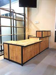 Perabot kayu pine | desainrumahid.com. Kaunter Juruwang Siap Untuk Perabot Kayu Pallet Pine Facebook