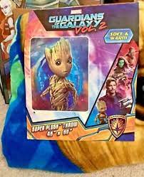 Quarter got stuck in machine? Marvel Guardians Of The Galaxy Throw Blanket Baby Groot Ebay