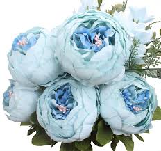 Check spelling or type a new query. Xiuer Vintage Artificial Flowers Fake Peony Flowers Bouquet Glorious Wedding Home Bridal Decoration Spring Blue Buy Online In Bahamas At Bahamas Desertcart Com Productid 98556121