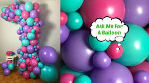 Garland Balloon Column Without Stand Youtube Balloon Columns Balloons Balloon Wall Decorations