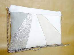 Grey And Silver White Pocket Silver Bride Pocket White Wedding Pocket Grey Silver Bridesmaid Pocket Thealouise Pochette Mariee Pochette Mariage Pochette Blanche