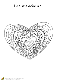 Page 1 Sur 30 Sur Hugolescargot Com Mandala Coeur Coloriage Mandala Coloriage