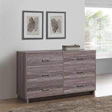 Mainstays Silverton 6 Drawer Dresser Weathered Oak - Walmartcom 6 Drawer Dresser Dresser Drawers Dresser