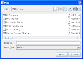 How to open null file. How To Use File Choosers The Java Tutorials Creating A Gui With Swing Using Swing Components