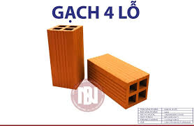Gạch 4 lỗ Đồng Nai 9 x 19 | Gạch Xây Đồng Nai
