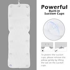 A bath pillow that takes extra care of your comfort allowing you to safely carry it on a trip in a travel case to enjoy your favorite bath away from home. customers using this product feel satisfied with their purchase and applaud its comfortable support and cushioning. Buy Aeroivi Full Body Bath Pillow With Lumbar Pillow Bathtub Cushion With 14 Suction Cups 3d Air Mesh Fit Any Tub Online In Kazakhstan B086pnz5jf