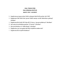 Contoh soal psikotes kerja dan jawabannya. Soal Tes Ipsrs