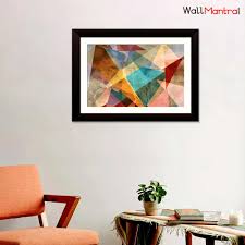 36'' h x 38'' w x 1'' d; Abstract Painting Framed Wall Painting Break Resistant Clear Acrylic Glass